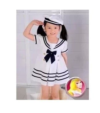 儿童合唱服 军装表演舞蹈饰 男女童小海军服装