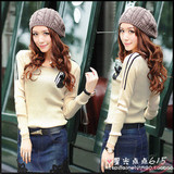 2011冬款贝蕾地 女童中<em>领</em> 圆领<em>毛衣</em> 全棉线衣 