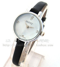Gucci / gucci relojes de señora de moda los relojes, cinturón de cuero fino con relojes de moda