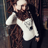 2011冬款贝蕾地 女童中领 <em>圆领毛衣</em> 全棉线衣 