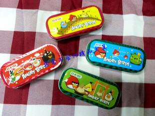 文具 新款铁盒装小鸟造型橡皮学生橡皮擦 金品