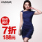 預售！[Z12CQW316B3]2012品質女裝 春夏季新款歐美氣質修身連衣裙