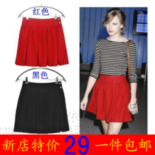 2012夏季新款短裙半身裙蓬蓬裙半裙韩版裙子打底裙<span class=H>高腰</span>裙百褶裙