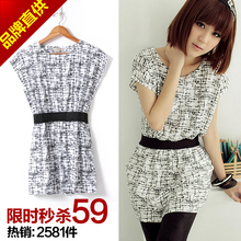 2012夏装新款韩版女装连衣裙子仙甜美白色修身打底连衣裙 夏季女