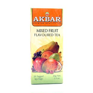  【热销】斯里兰卡进口 AKBAR雅客巴 混合水果味茶40g（2g*20包）