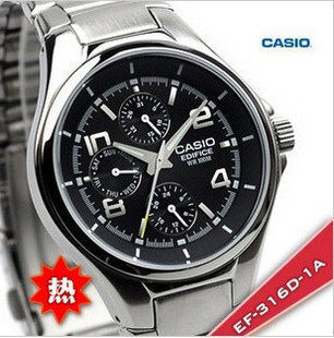 casio<span class=H>卡西欧</span>男表原装正品手表 时尚运动手表 EF-316D-1AV DY新版