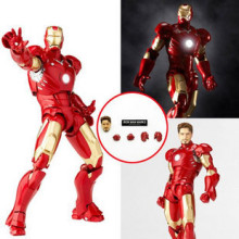 原版海洋堂山口式可动 特摄036 钢铁侠 IRONMAN MK3 发光 盒装