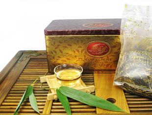  七彩云南庆丰祥 庆沣祥月光金枝大叶滇红茶 醉金枝散茶300克 正品