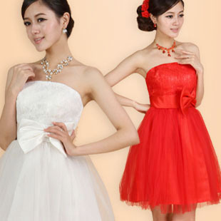 Philip belly band Maid of honor wedding toast clothing Delta short red dress  bride bridal wedding dress evening dress skirt f310