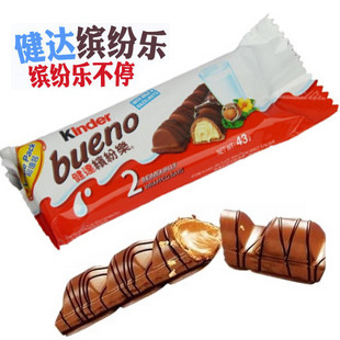  新品*意大利原装进口 费列罗健达缤纷乐T2牛奶榛果威化巧克力43g