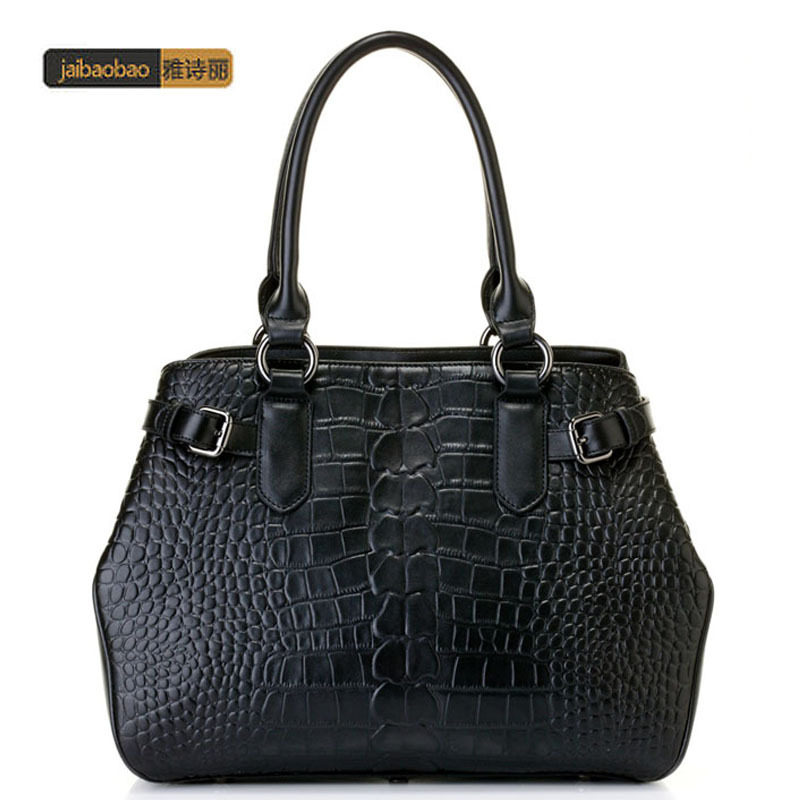 雅诗丽2011夏日时尚真皮<span class=H>女</span><span class=H>包</span> 欧美单肩<span class=H>手提</span><span class=H>包</span> 复古鳄鱼纹<span class=H>包</span><span class=H>包</span>2069