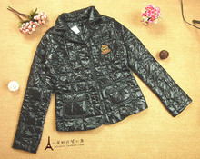 特价~秋冬新款外贸原单ZINKA<span class=H>亮面</span>薄棉服女式棉袄棉衣短款外套修身