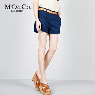 MO&Co. 摩安珂 2012 春夏女装 M112JEN22百搭纯色休闲牛仔短裤