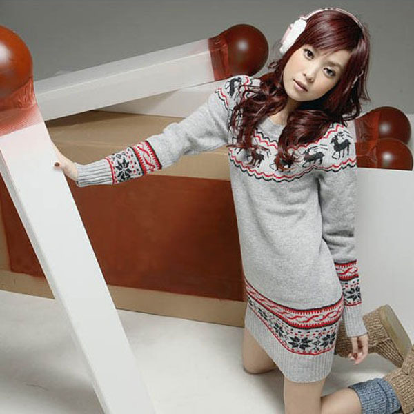 【图】圣诞<em>小鹿雪花毛衣</em>价格 圣诞<em>小鹿雪花毛</em>