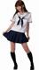 夏款清凉水手服、女子高生制服、日本校服