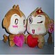 正版YoYocici情侣悠嘻猴公仔一对（中号)