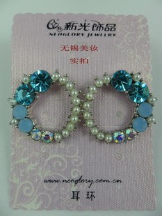 新光饰品多彩耳环珍珠，2011四色可选