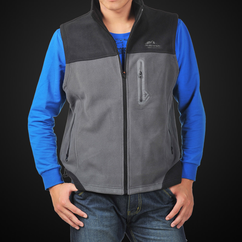 韩版顶级<em>户外马甲</em>外套 春秋装内拉绒<em>运动</em>休闲