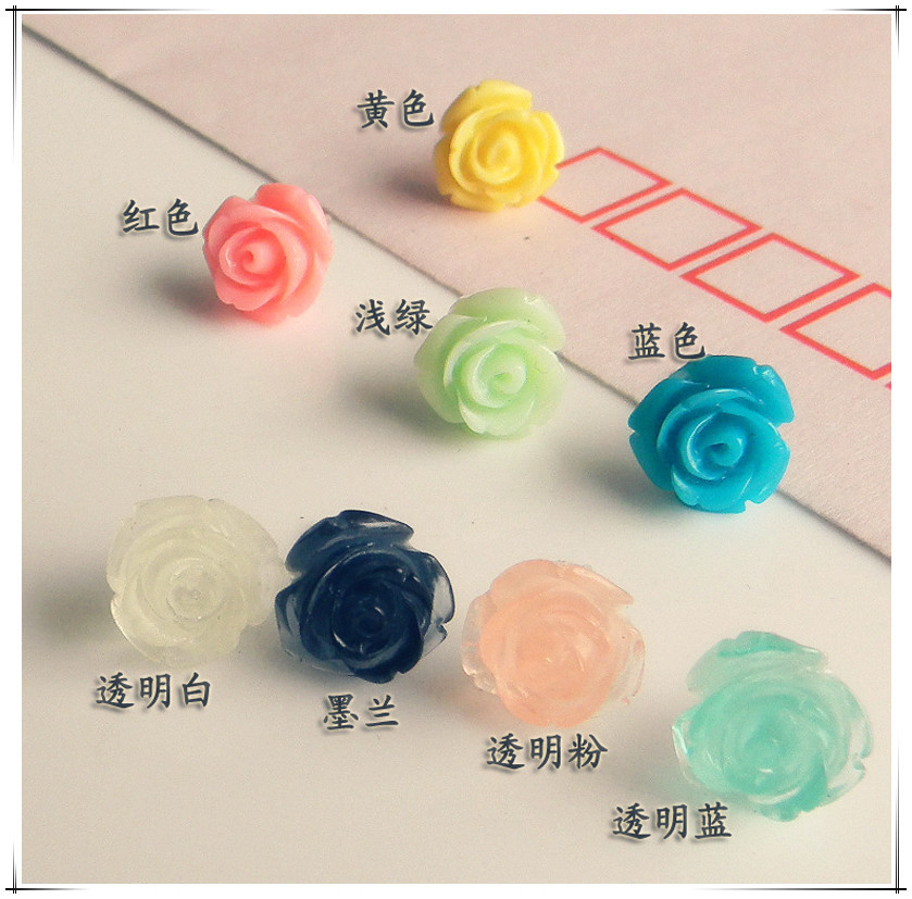 高档玫瑰花朵塑料针...