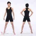 4钻丹诗戈2411棉男健美背心练功背心毯子功服健美操服基础款 