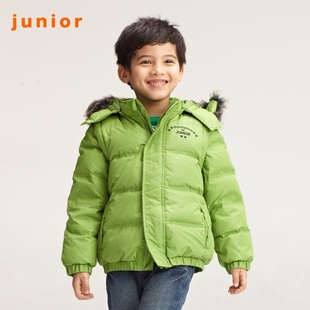2012 new Giordano jacket boy's colorful innocence even  hood down jacket with detachable sleeves 03071519