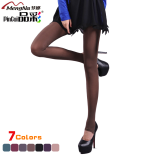  4双包邮梦娜品彩天鹅绒80D加档踩脚袜子百搭打底裤袜春秋女买8送1