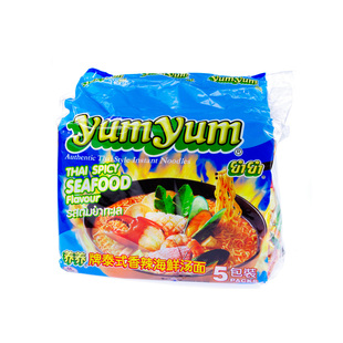  泰国进口 yumyum养养 泰式香辣海鲜味汤面 方便面 速食面 5连包