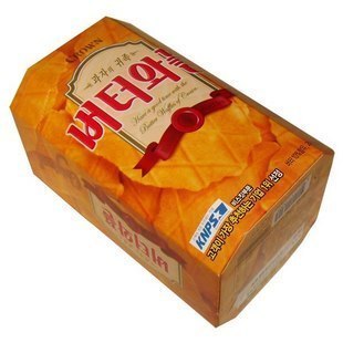  韩国进口食品 CROWN可拉奥奶酪薄脆饼干 135g瓦夫香脆饼干