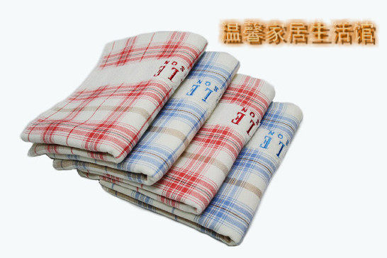 冲皇冠日单纯棉双层纱布纯棉外贸浴巾/毛巾/面巾 35*78CM