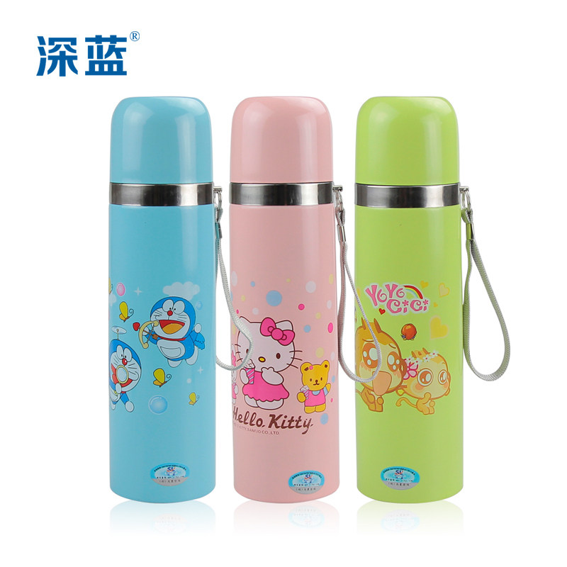 正品 深蓝保温杯 经典双层真空子弹头 500ml