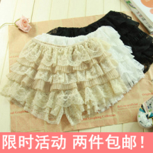 亏本 吴佩慈同款 VIVI 人气爆款蕾丝锈花边打底裙裤子（超美）