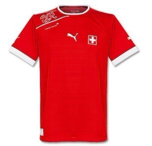 2012欧锦赛新款瑞士队正版主场半袖队服 正品