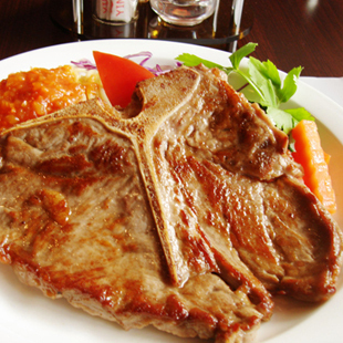  特大已腌制T骨牛排225g 真空包装 西餐美食 送酱包
