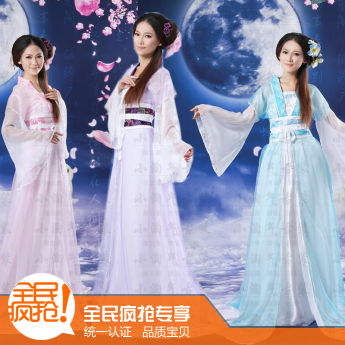 高领拖尾古装\/大明公主古装服装\/汉唐服特价古