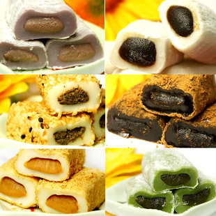  台湾进口 雪之恋 台湾麻薯绿茶/黑糖/花生/芝麻/红豆/芋头味 180G