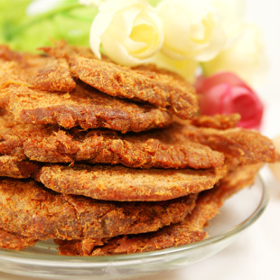  【食人谷】内蒙古特产零食品牛肉干 台湾风味香辣酱烤牛肉片 250g