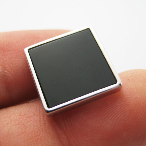 ★皇冠+消保★外贸袖钉/外贸袖扣-黑色玛瑙-cufflinks~ct629