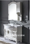 美式橡木浴室柜组合实木卫浴柜洗脸盆柜，组合洗手盆柜组合df753