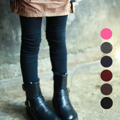 女童冬款打底裤纯色...