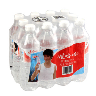  【天猫超市】娃哈哈纯净水596ml*12/箱（裹膜）