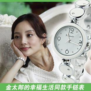  李小璐同款手链表 金米欧KIMIO石英表 水钻手链时装表 韩版女表