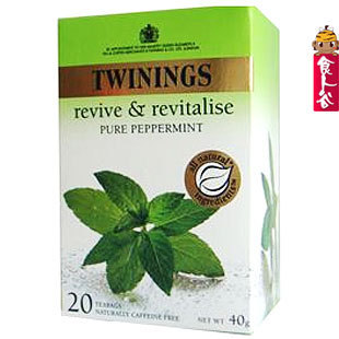  英国原装进口 Twinings川宁花果/水果茶 薄荷茶包 清凉幽香