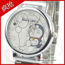 KEDE品牌手表女正品韩版流行卡通叮当猫钢带情侣表多拉a梦学生表