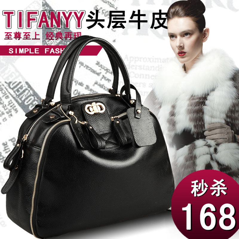 2011秋季新款复古包头层牛皮包斜跨包手提包真皮时尚韩版女包包
