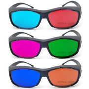 nvidia暴风影音左右红蓝眼镜，3d眼镜3d立体眼镜，电脑专用电视3d眼睛
