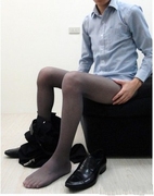 性感男士彩色连裤袜 男士多色连裤袜 男士超薄低腰连裤袜男式袜