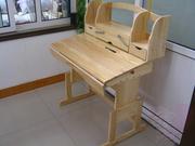 定制环保实木儿童，桌椅松木课桌写字台，升降学习桌可调节