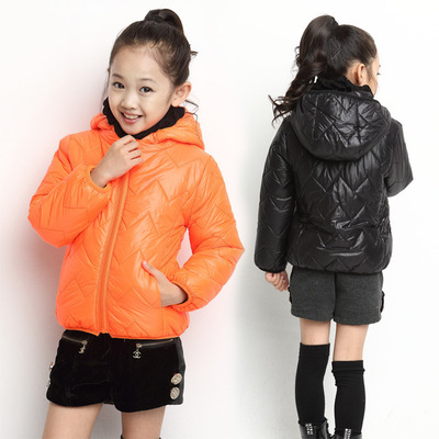 标题优化:童装女童冬装2014新款韩版儿童外套中大童儿童冬款波浪小棉衣