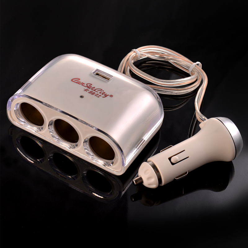 CarSetCity Car Charger automobile Car Charger mobile phone YTO three The cigarette lighter multi-functionin the Car/Articles/Fitting/Refit , Car Audio/Car Electronics/Electric , Car Electronics/Electric , Car cigarette lighter category - from Buy2taobao.com to provide professional Taobao agent buy service