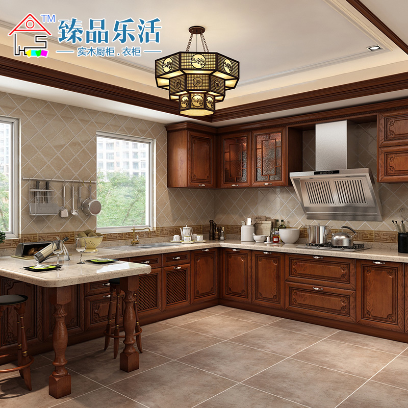 U.S.A Red Cherry Kitchen Customized Wuxi Pierre Broadwood cupboard customized Whole Kitchen Cabinet Chinese style solid woodin the Whole house custom , Kitchen Cabinet & Accessories , Kitchen Cabinet category - from Buy2taobao.com to provide professional Taobao agent buy service